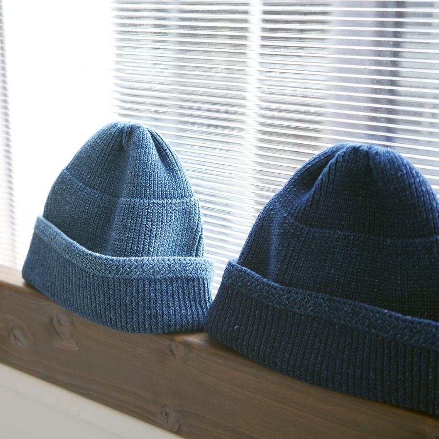 ROTOTO（ロトト） インディゴ ミル ワッチキャップ / ニット帽 帽子 メンズ レディース 綿 日本製 R5146 INDIGO MIL WATCH CAP | ROTOTO | 13