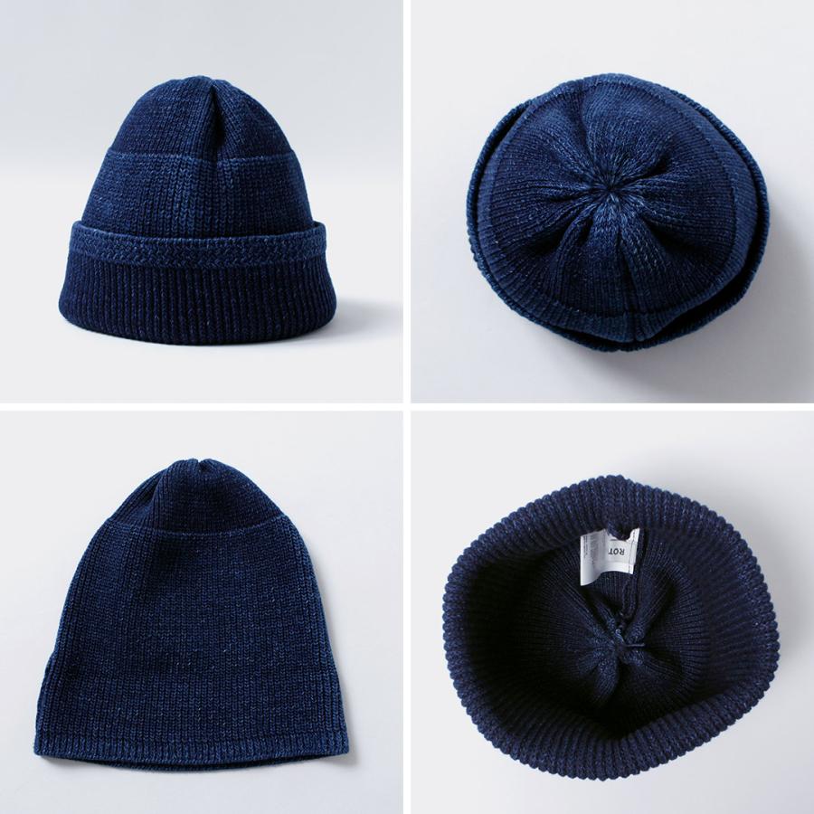 ROTOTO（ロトト） インディゴ ミル ワッチキャップ / ニット帽 帽子 メンズ レディース 綿 日本製 R5146 INDIGO MIL WATCH CAP | ROTOTO | 14