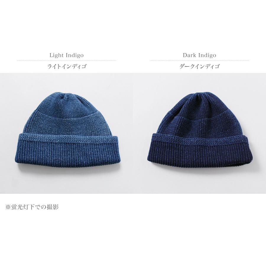 ROTOTO（ロトト） インディゴ ミル ワッチキャップ / ニット帽 帽子 メンズ レディース 綿 日本製 R5146 INDIGO MIL WATCH CAP | ROTOTO | 03