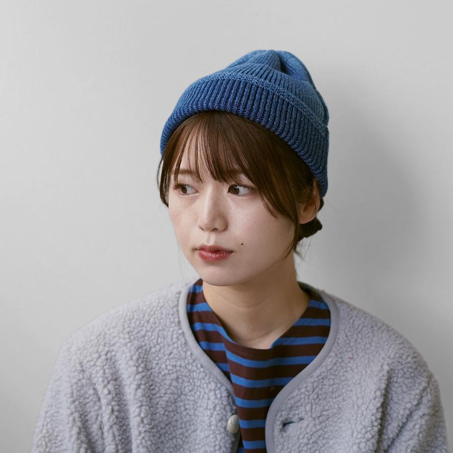 ROTOTO（ロトト） インディゴ ミル ワッチキャップ / ニット帽 帽子 メンズ レディース 綿 日本製 R5146 INDIGO MIL WATCH CAP | ROTOTO | 05