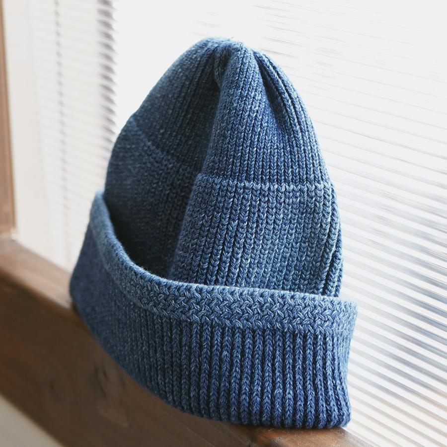 ROTOTO（ロトト） インディゴ ミル ワッチキャップ / ニット帽 帽子 メンズ レディース 綿 日本製 R5146 INDIGO MIL WATCH CAP | ROTOTO | 11