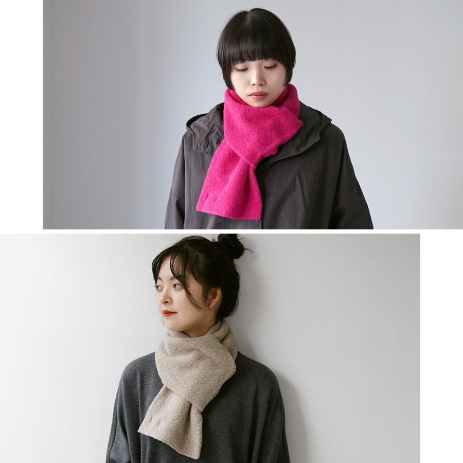 ROTOTO（ロトト） アルパカ ブークレ ショートマフラー / メンズ レディース 無地 日本製 R5152 ALPACA BOUCLE SHORT MUFFLER | ROTOTO | 09