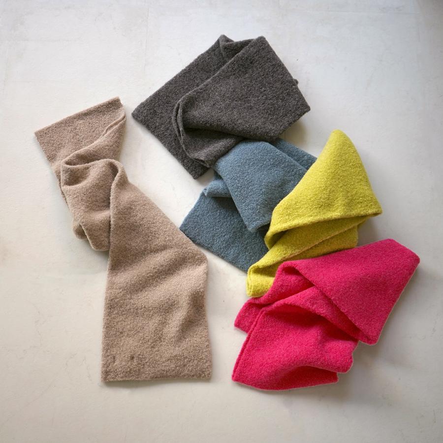 ROTOTO（ロトト） アルパカ ブークレ ショートマフラー / メンズ レディース 無地 日本製 R5152 ALPACA BOUCLE SHORT MUFFLER | ROTOTO | 14