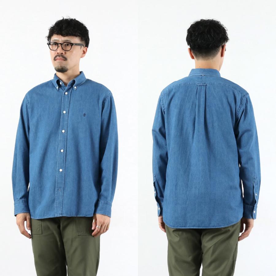 GYMPHLEX（ジムフレックス） デニム ボタンダウンシャツ / メンズ 長袖 日本製 綿 コットン #GY-B0196 SDM_B.D. SHIRT L/S | GYMPHLEX | 13