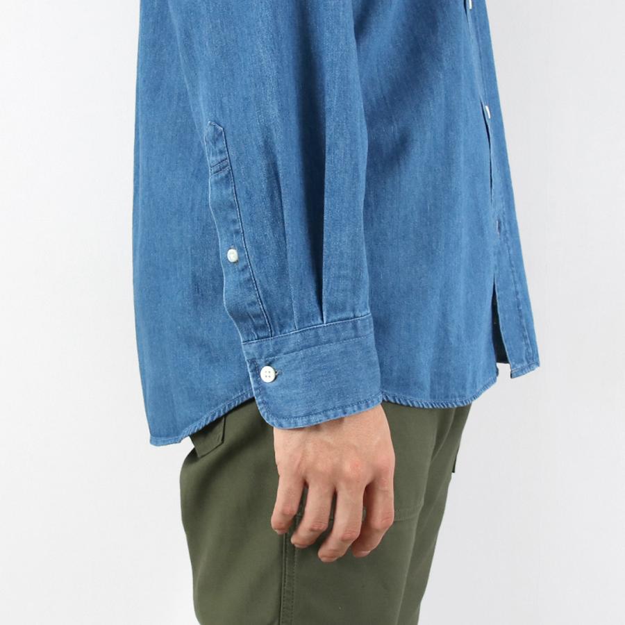 GYMPHLEX（ジムフレックス） デニム ボタンダウンシャツ / メンズ 長袖 日本製 綿 コットン #GY-B0196 SDM_B.D. SHIRT L/S | GYMPHLEX | 11