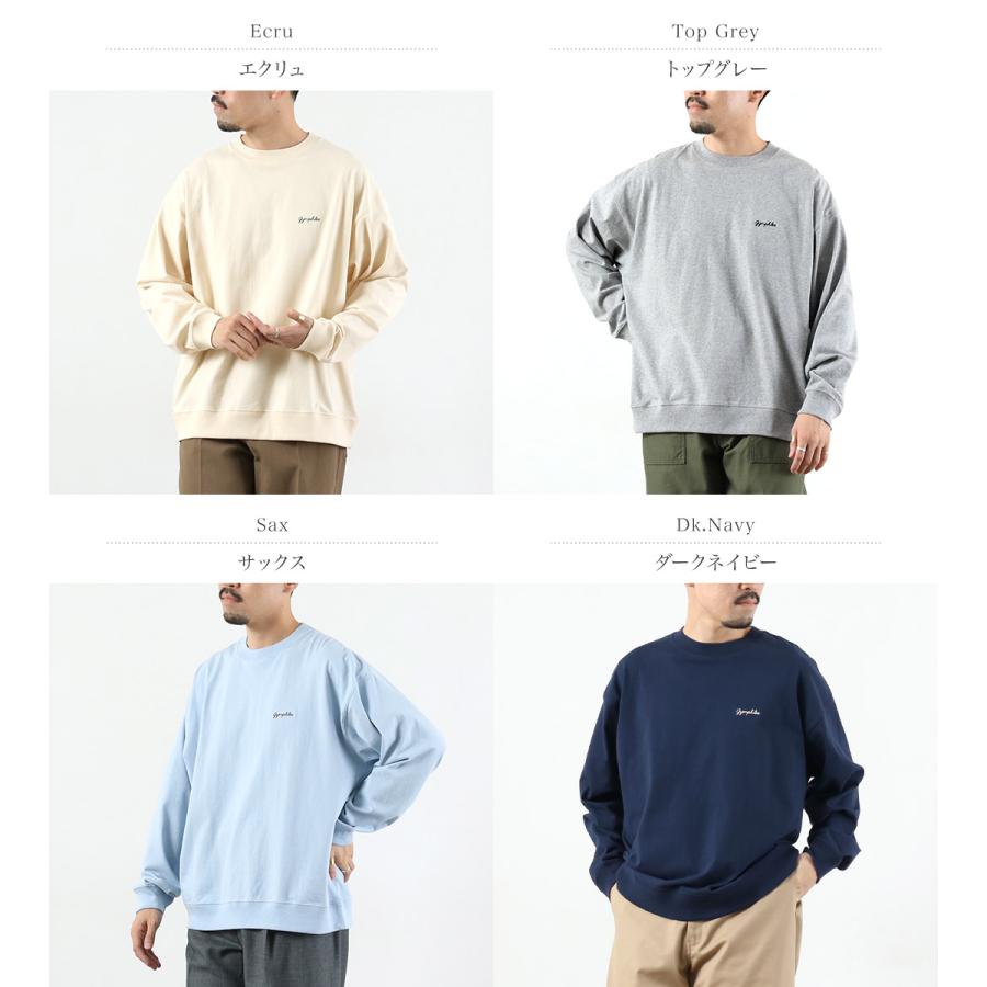 GYMPHLEX（ジムフレックス） ハイガーゼコットン ロングスリーブTシャツ / メンズ 長袖 ロンT 綿 刺繍 | GYMPHLEX | 05