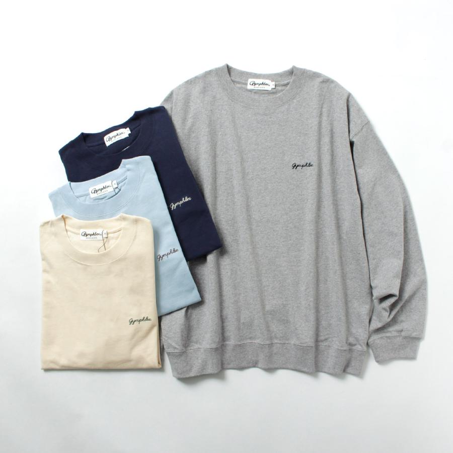 GYMPHLEX（ジムフレックス） ハイガーゼコットン ロングスリーブTシャツ / メンズ 長袖 ロンT 綿 刺繍 | GYMPHLEX | 06