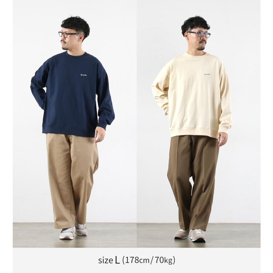 GYMPHLEX（ジムフレックス） ハイガーゼコットン ロングスリーブTシャツ / メンズ 長袖 ロンT 綿 刺繍 | GYMPHLEX | 07