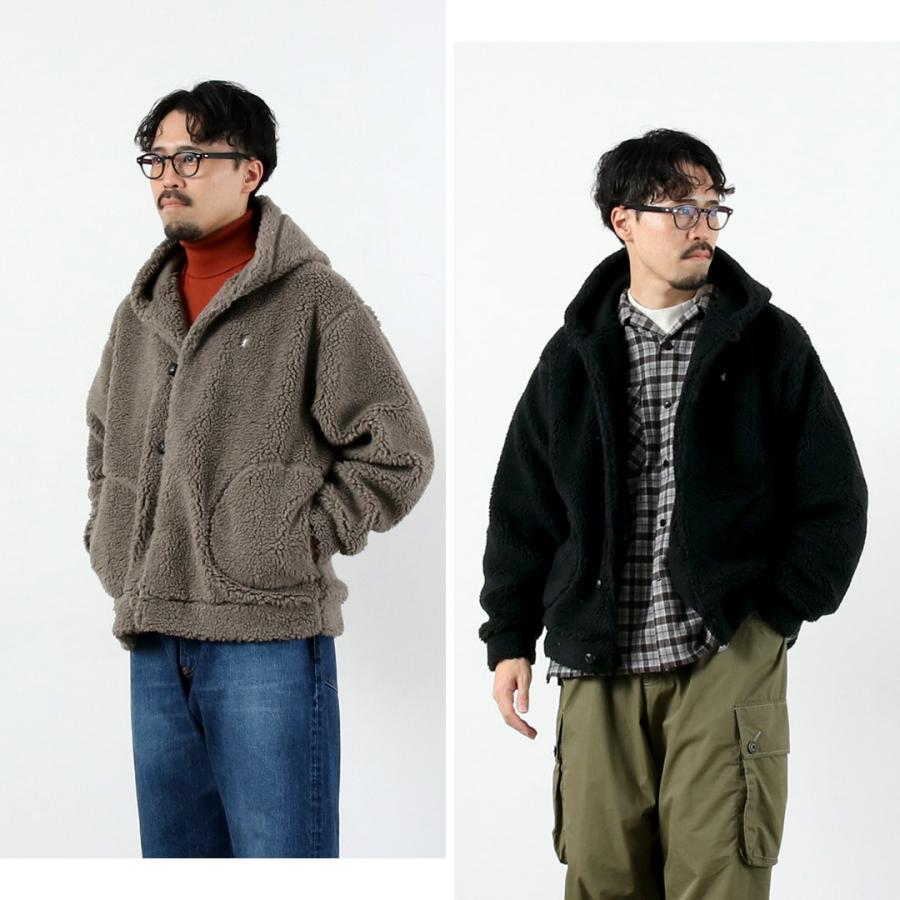 GYMPHLEX（ジムフレックス） ボア フードジャケット / メンズ フリース