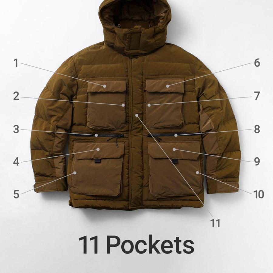 WHITE MOUNTAINEERING（ホワイトマウンテニアリング） タイオンコラボ リップストップ ダウンジャケット / TAION メンズ 850FP 撥水 | WHITE MOUNTAINEERING | 13