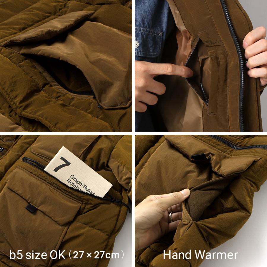 WHITE MOUNTAINEERING（ホワイトマウンテニアリング） タイオンコラボ リップストップ ダウンジャケット / TAION メンズ 850FP 撥水 | WHITE MOUNTAINEERING | 14