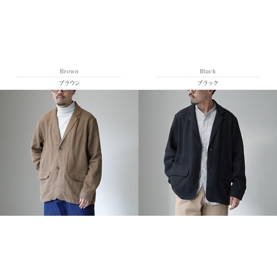 KEMA DESIGNS（ケマデザインズ） ジャーマン ワークテーラードジャケット / メンズ リネン シングル 羽織 | kema designs | 03