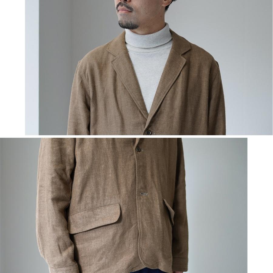 KEMA DESIGNS（ケマデザインズ） ジャーマン ワークテーラードジャケット / メンズ リネン シングル 羽織 | kema designs | 09