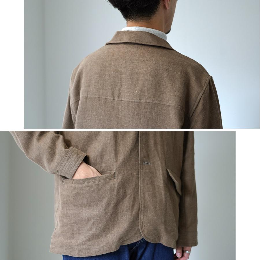 KEMA DESIGNS（ケマデザインズ） ジャーマン ワークテーラードジャケット / メンズ リネン シングル 羽織 | kema designs | 10