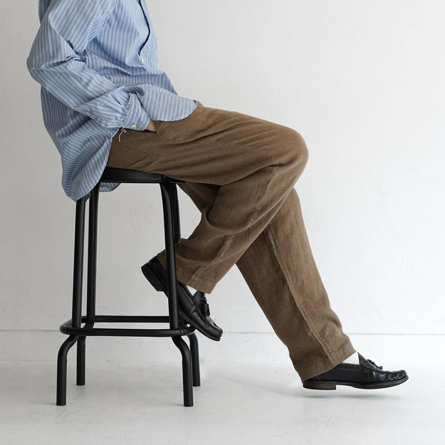 KEMA DESIGNS（ケマデザインズ） ジャーマン 1タック イージーパンツ / メンズ リネン セットアップ ゴム 日本製 | kema designs | 15
