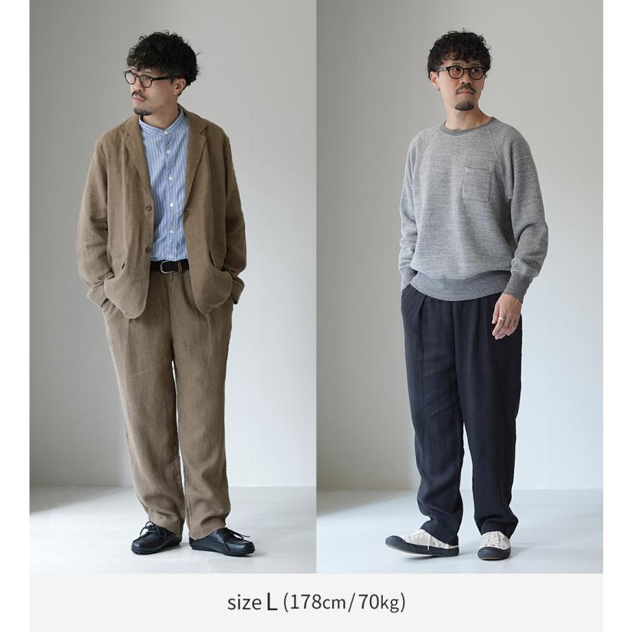 KEMA DESIGNS（ケマデザインズ） ジャーマン 1タック イージーパンツ / メンズ リネン セットアップ ゴム 日本製 | kema designs | 05