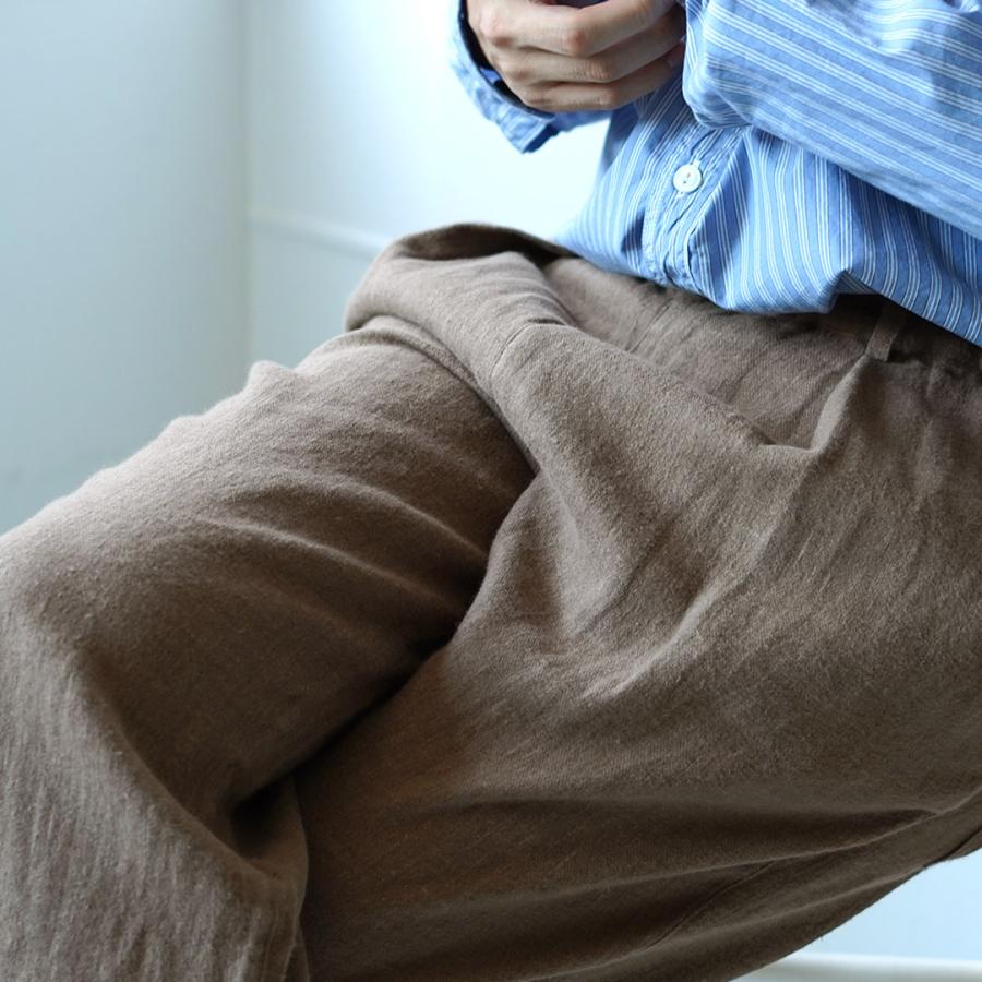 KEMA DESIGNS（ケマデザインズ） ジャーマン 1タック イージーパンツ / メンズ リネン セットアップ ゴム 日本製 | kema designs | 08