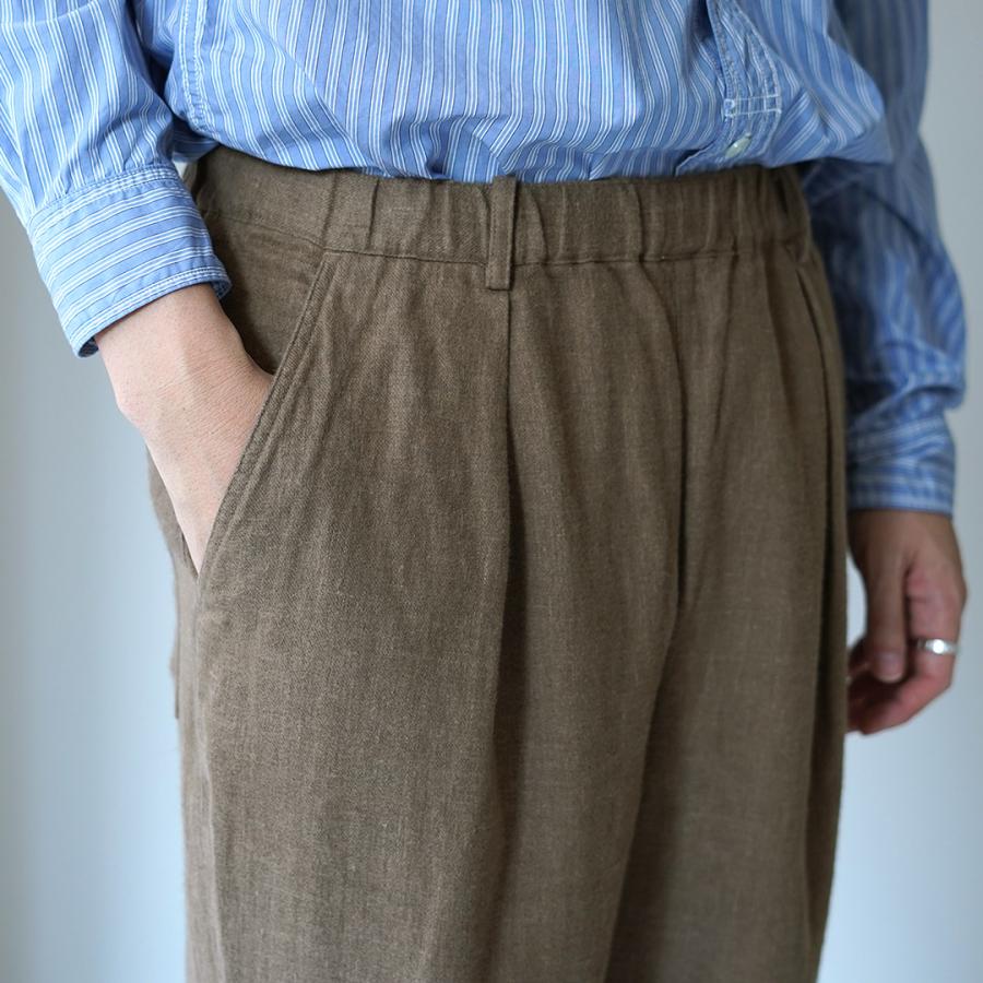 KEMA DESIGNS（ケマデザインズ） ジャーマン 1タック イージーパンツ / メンズ リネン セットアップ ゴム 日本製 | kema designs | 11
