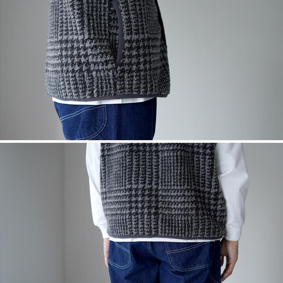 VINCENT ET MIREILLE（ヴァンソン エ ミレイユ） ボアベスト プレイド M / メンズ フリース 保温 Boa Vest Plaid | VINCENT ET MIREILLE | 16