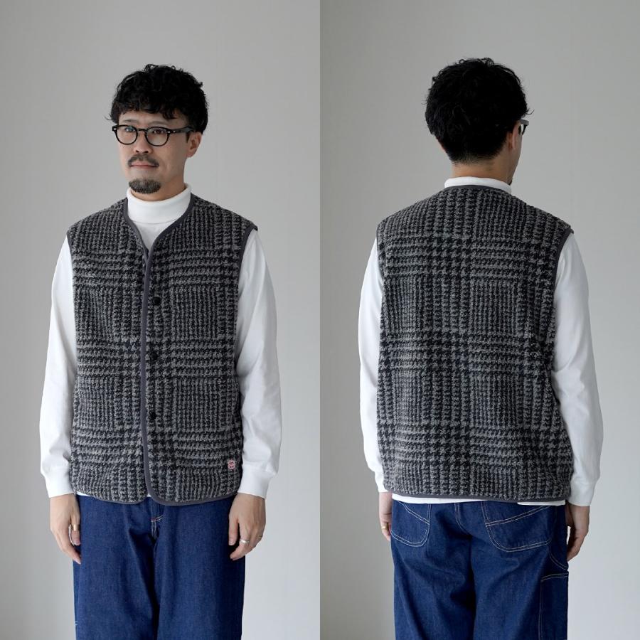 VINCENT ET MIREILLE（ヴァンソン エ ミレイユ） ボアベスト プレイド M / メンズ フリース 保温 Boa Vest Plaid | VINCENT ET MIREILLE | 17