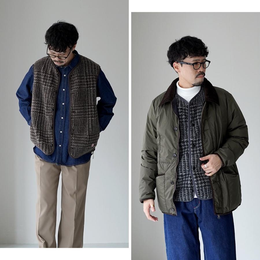 VINCENT ET MIREILLE（ヴァンソン エ ミレイユ） ボアベスト プレイド M / メンズ フリース 保温 Boa Vest Plaid | VINCENT ET MIREILLE | 18