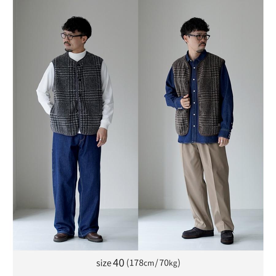 VINCENT ET MIREILLE（ヴァンソン エ ミレイユ） ボアベスト プレイド M / メンズ フリース 保温 Boa Vest Plaid | VINCENT ET MIREILLE | 07