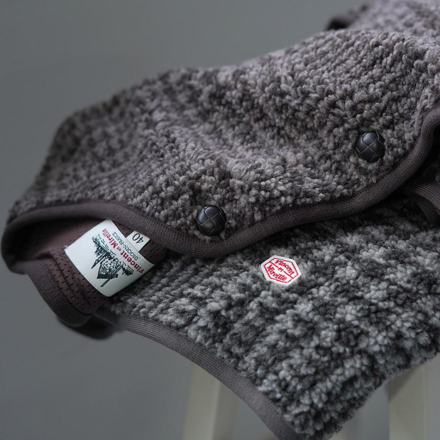 VINCENT ET MIREILLE（ヴァンソン エ ミレイユ） ボアベスト プレイド M / メンズ フリース 保温 Boa Vest Plaid | VINCENT ET MIREILLE | 09