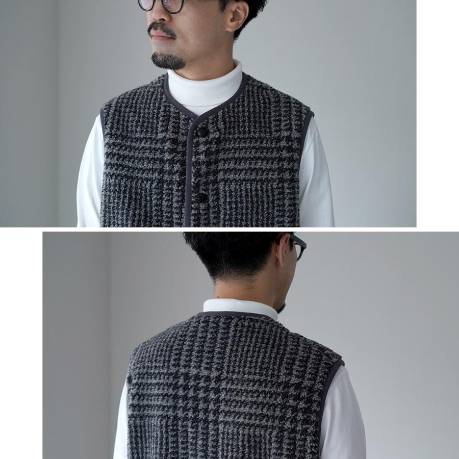 VINCENT ET MIREILLE（ヴァンソン エ ミレイユ） ボアベスト プレイド M / メンズ フリース 保温 Boa Vest Plaid | VINCENT ET MIREILLE | 12