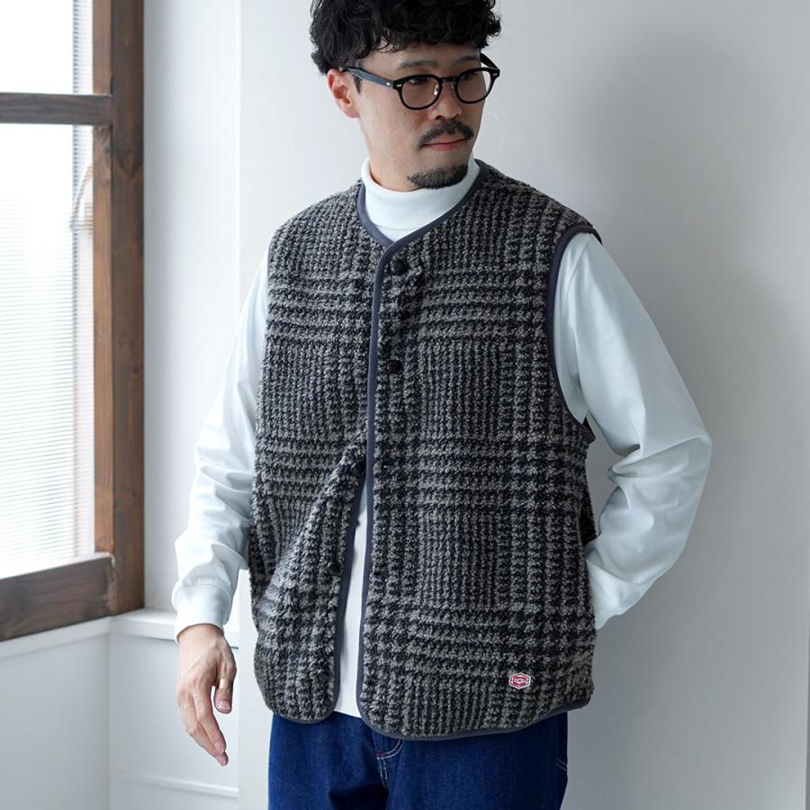 VINCENT ET MIREILLE（ヴァンソン エ ミレイユ） ボアベスト プレイド M / メンズ フリース 保温 Boa Vest Plaid | VINCENT ET MIREILLE | 13
