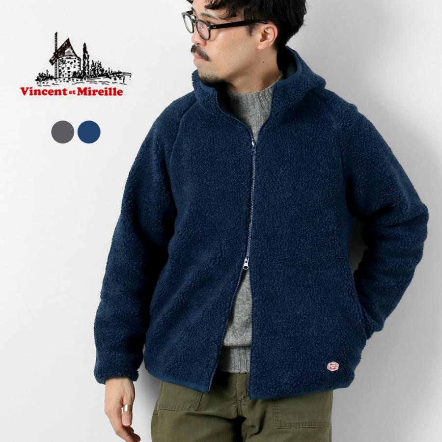 VINCENT ET MIREILLE（ヴァンソン エ ミレイユ） ボア フーディー プレイド M / メンズ アウター Boa Hoodei Plaid | VINCENT ET MIREILLE