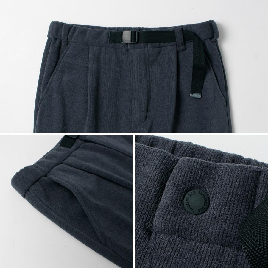 THOUSAND MILE（サウザンド マイル） ニットフリース ベルトパンツ / メンズ イージーパンツ 裏起毛 暖パン 冬 | THOUSAND MILE | 13
