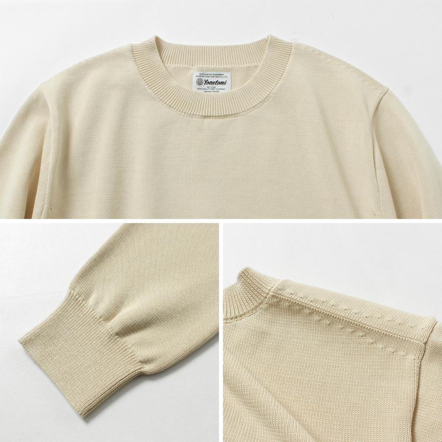YONETOMI NEW BASIC（ヨネトミニューベーシック） リジッド シーアイランドコットン ニットプルオーバー / メンズ 長袖の画像