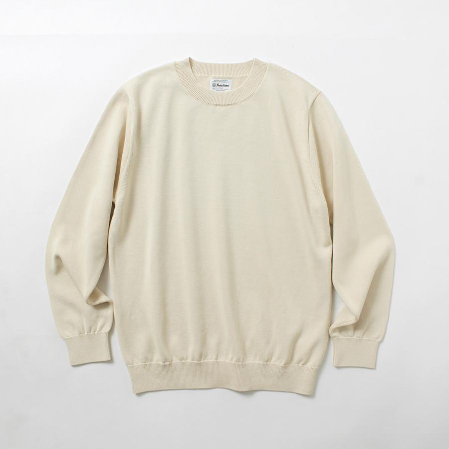 YONETOMI NEW BASIC（ヨネトミニューベーシック） リジッド シーアイランドコットン ニットプルオーバー / メンズ 長袖の画像