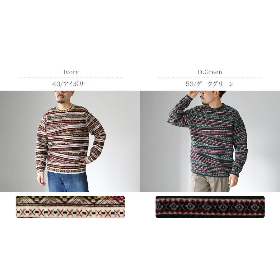 COOHEM（コーヘン） クレイジー フェアアイル ニットプルオーバー M / メンズ セーター クルーネック ウール 米冨 YONETOMI | Coohem | 03