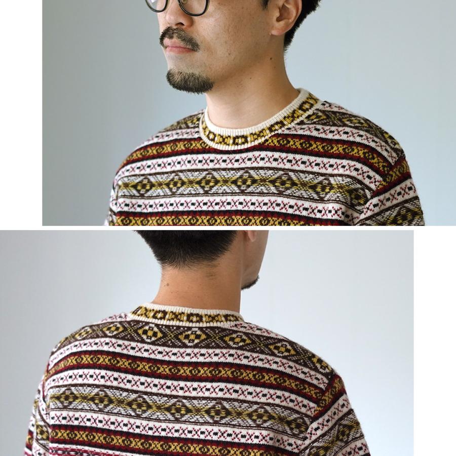 COOHEM（コーヘン） クレイジー フェアアイル ニットプルオーバー M / メンズ セーター クルーネック ウール 米冨 YONETOMI | Coohem | 09