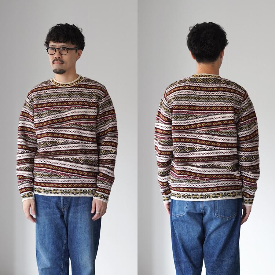 COOHEM（コーヘン） クレイジー フェアアイル ニットプルオーバー M / メンズ セーター クルーネック ウール 米冨 YONETOMI | Coohem | 11