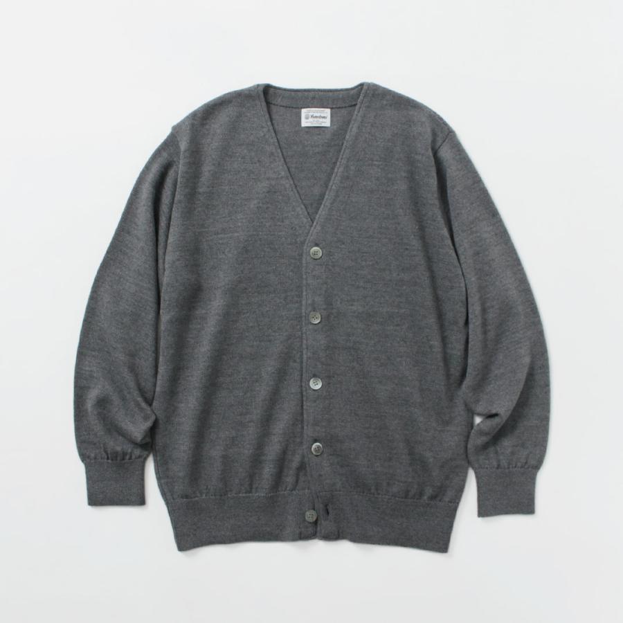 YONETOMI NEW BASIC（ヨネトミニューベーシック） アメリカン ウール＆コットン ニットカーディガン / メンズ 長袖 羽織り | Yonetomi NEW BASIC | 04