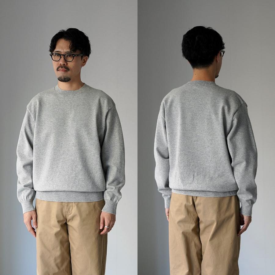 YONETOMI NEW BASIC（ヨネトミニューベーシック） リジッド カシミア ニット プルオーバー トップグレー / セーター カシミヤ | Yonetomi NEW BASIC | 11