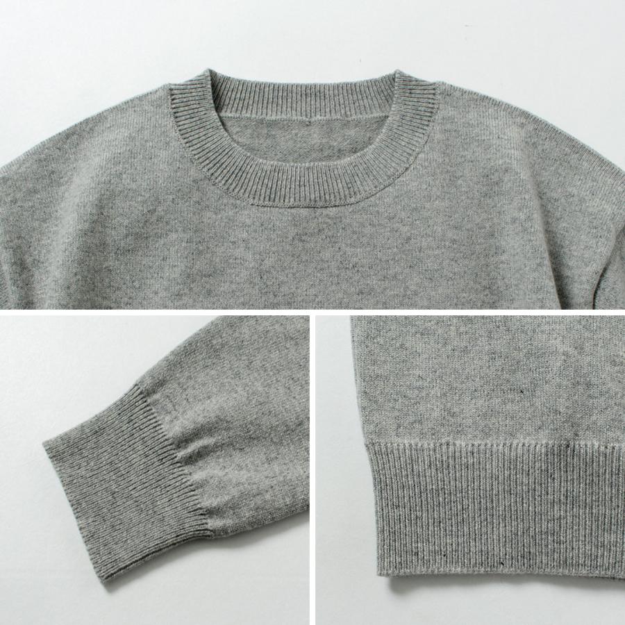 YONETOMI NEW BASIC（ヨネトミニューベーシック） リジッド カシミア ニット プルオーバー トップグレー / セーター カシミヤ | Yonetomi NEW BASIC | 13