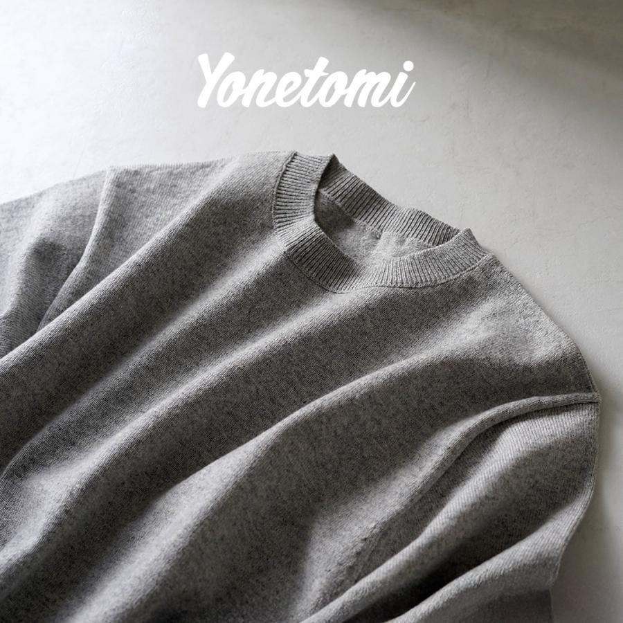 YONETOMI NEW BASIC（ヨネトミニューベーシック） リジッド カシミア ニット プルオーバー トップグレー / セーター カシミヤ | Yonetomi NEW BASIC | 05
