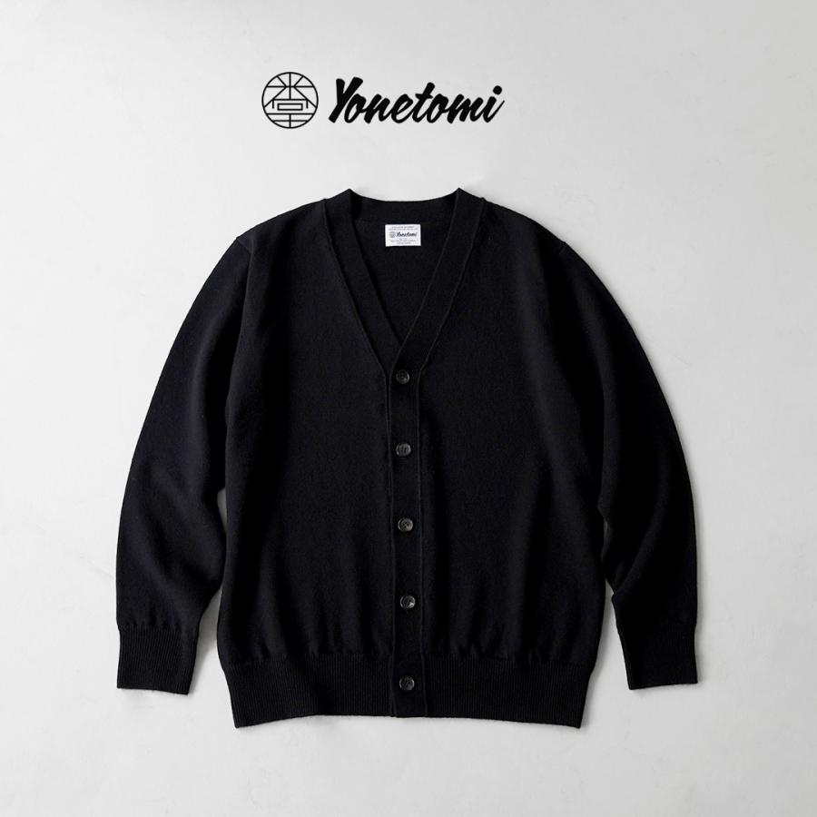 YONETOMI NEW BASIC（ヨネトミニューベーシック） リジッド カシミア ガーメントダイ ニット カーディガン / メンズ 長袖 羽織り | Yonetomi NEW BASIC