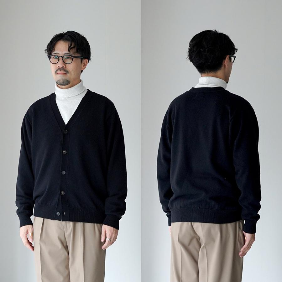 YONETOMI NEW BASIC（ヨネトミニューベーシック） リジッド カシミア ガーメントダイ ニット カーディガン / メンズ 長袖 羽織り | Yonetomi NEW BASIC | 12