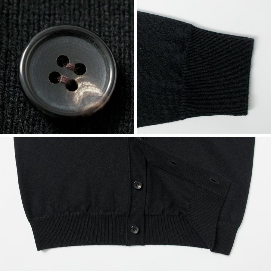 YONETOMI NEW BASIC（ヨネトミニューベーシック） リジッド カシミア ガーメントダイ ニット カーディガン / メンズ 長袖 羽織り | Yonetomi NEW BASIC | 15