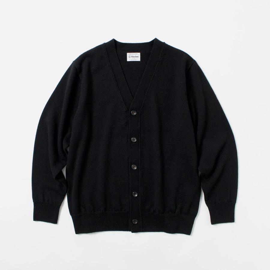 YONETOMI NEW BASIC（ヨネトミニューベーシック） リジッド カシミア ガーメントダイ ニット カーディガン / メンズ 長袖 羽織り | Yonetomi NEW BASIC | 02