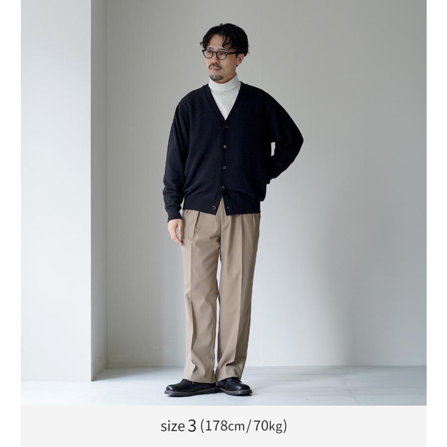 YONETOMI NEW BASIC（ヨネトミニューベーシック） リジッド カシミア ガーメントダイ ニット カーディガン / メンズ 長袖 羽織り | Yonetomi NEW BASIC | 16