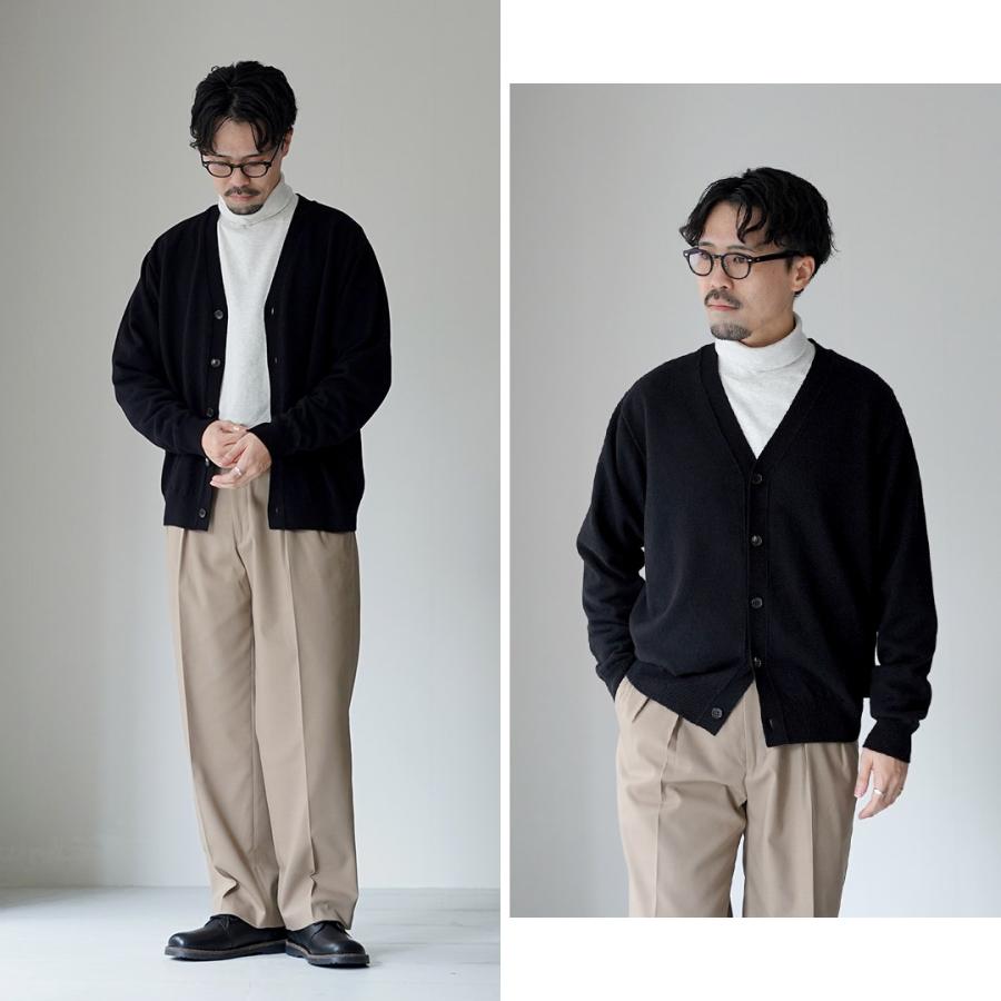 YONETOMI NEW BASIC（ヨネトミニューベーシック） リジッド カシミア ガーメントダイ ニット カーディガン / メンズ 長袖 羽織り | Yonetomi NEW BASIC | 08