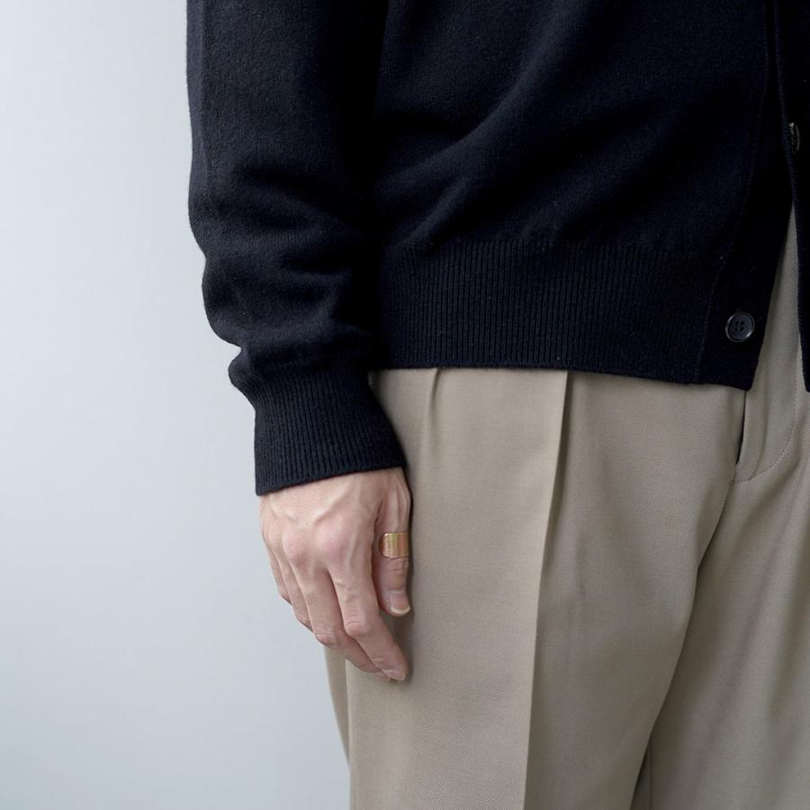 YONETOMI NEW BASIC（ヨネトミニューベーシック） リジッド カシミア ガーメントダイ ニット カーディガン / メンズ 長袖 羽織り | Yonetomi NEW BASIC | 10