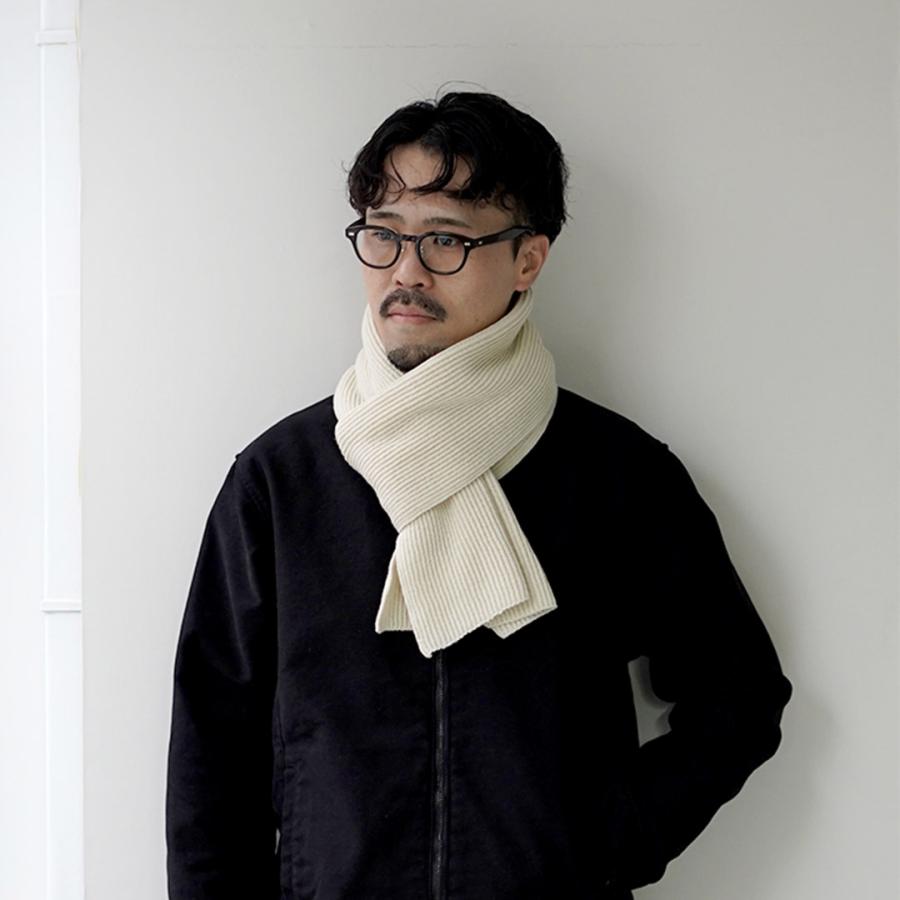 YONETOMI NEW BASIC（ヨネトミニューベーシック） リジッド カシミア マフラー / カシミヤ メンズ 日本製 | Yonetomi NEW BASIC | 10