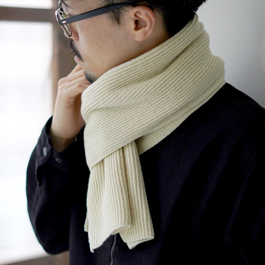 YONETOMI NEW BASIC（ヨネトミニューベーシック） リジッド カシミア マフラー / カシミヤ メンズ 日本製 | Yonetomi NEW BASIC | 04