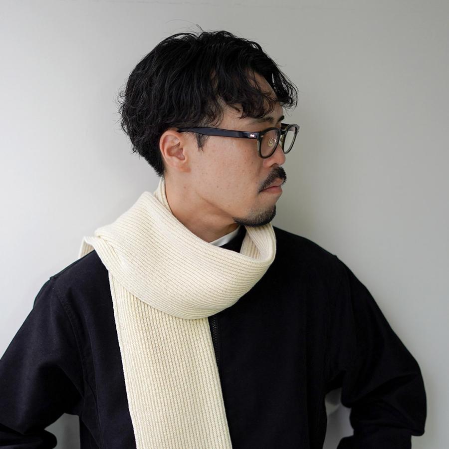 YONETOMI NEW BASIC（ヨネトミニューベーシック） リジッド カシミア マフラー / カシミヤ メンズ 日本製 | Yonetomi NEW BASIC | 09